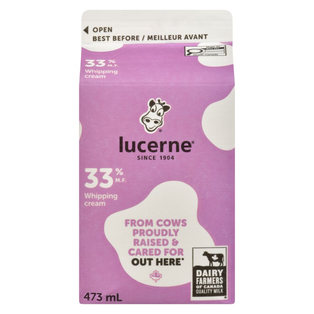 Lucerne Whipping Cream 33% M.F. 473ml