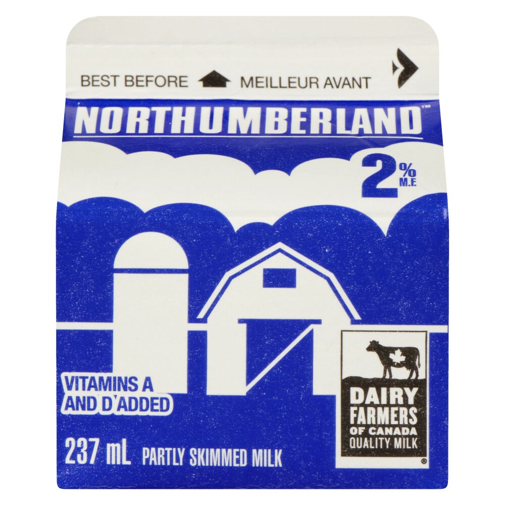 Northumberland Partly Skimmed Milk 2% M.F. 237ml