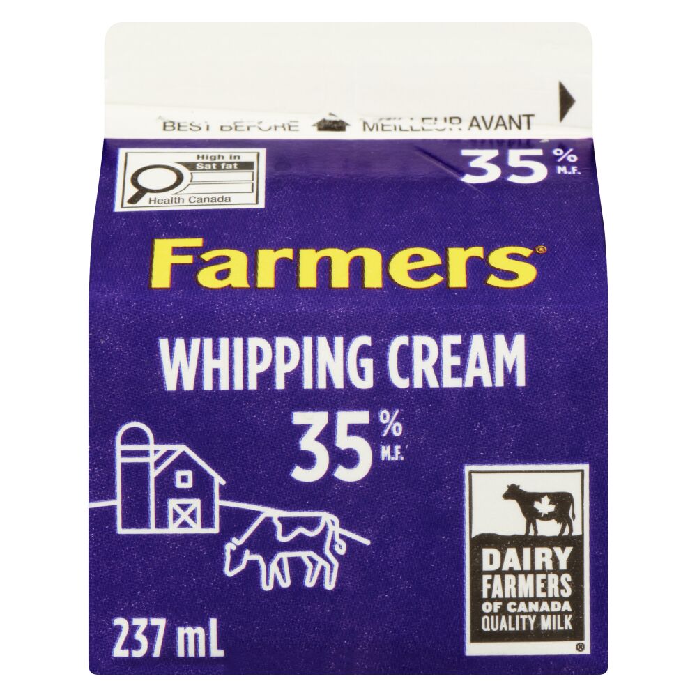 Farmers Whipping Cream 35% M.F. 237ml