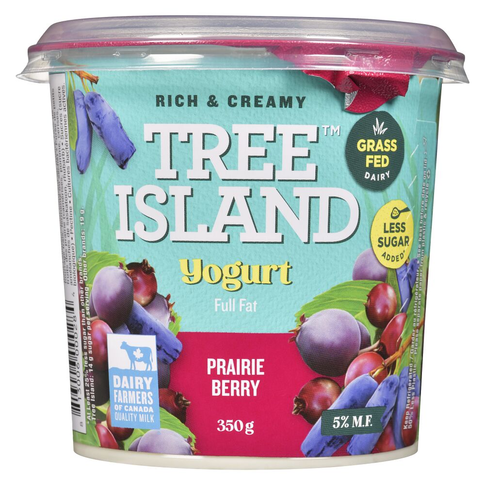 Tree Island Gourmet Yogurt Grass-Fed Prairie Berry Yogurt 5% M.F. 350g
