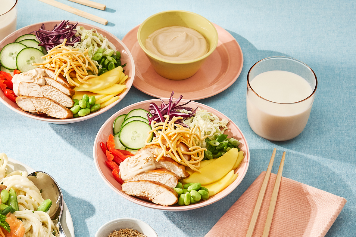 Asian Sesame Chicken Chopped Salad | Canadian Goodness