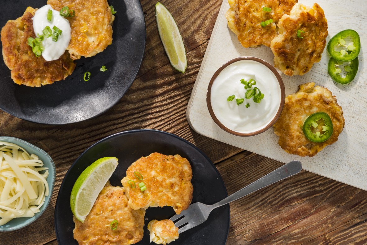 Cheddar Corn Fritters | Canadian Goodness