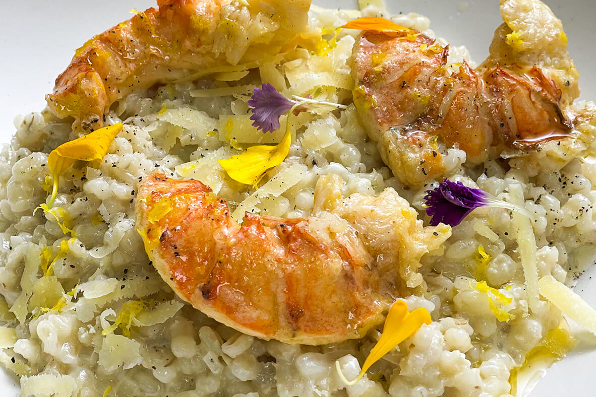 Paul Toussaint’s Risotto With Butter Poached Lobster | Canadian Goodness