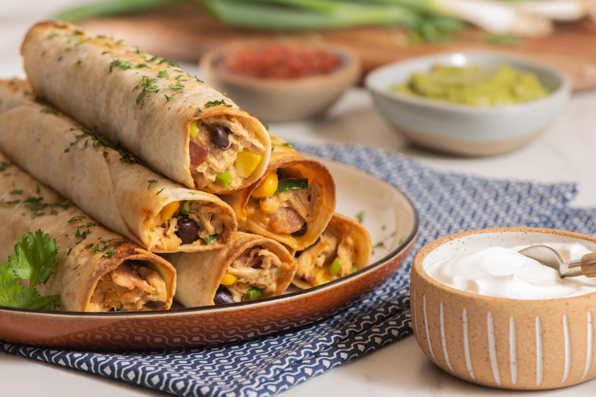 Creamy Chicken and Bacon Taquitos | Canadian Goodness