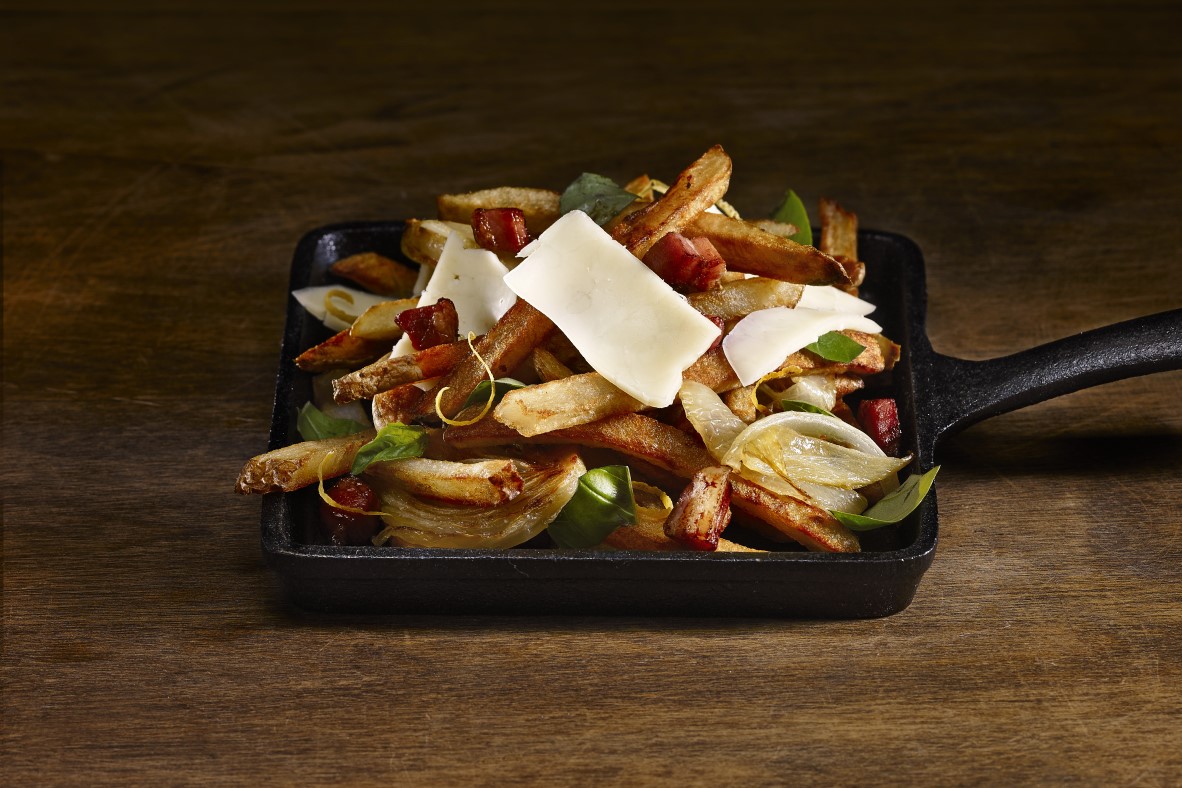 Pancetta & Cheddar roasted potatoes | Canadian Goodness