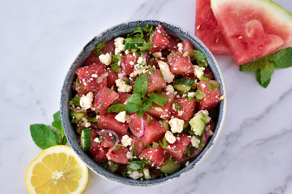 Feta Watermelon Salad | Canadian Goodness