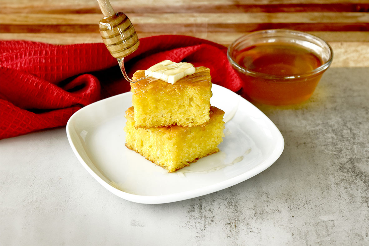 Honey Butter Cornbread | Canadian Goodness