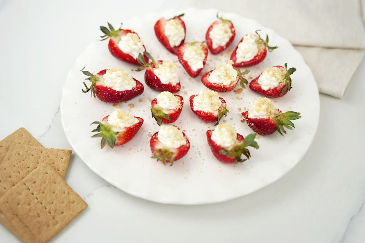 Cheesecake Deviled Strawberries | Canadian Goodness