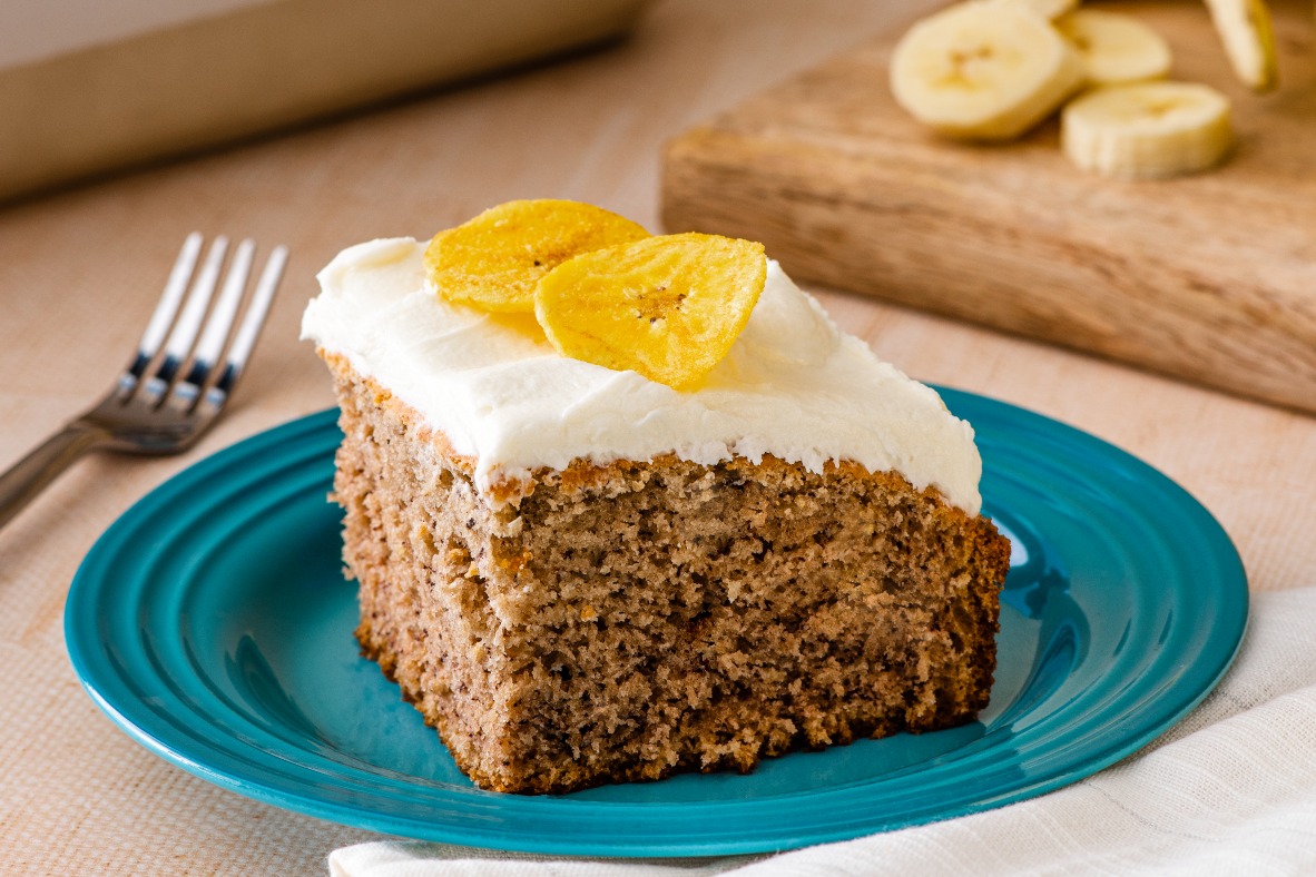 Banana Cake with Buttercream Frosting | Canadian Goodness