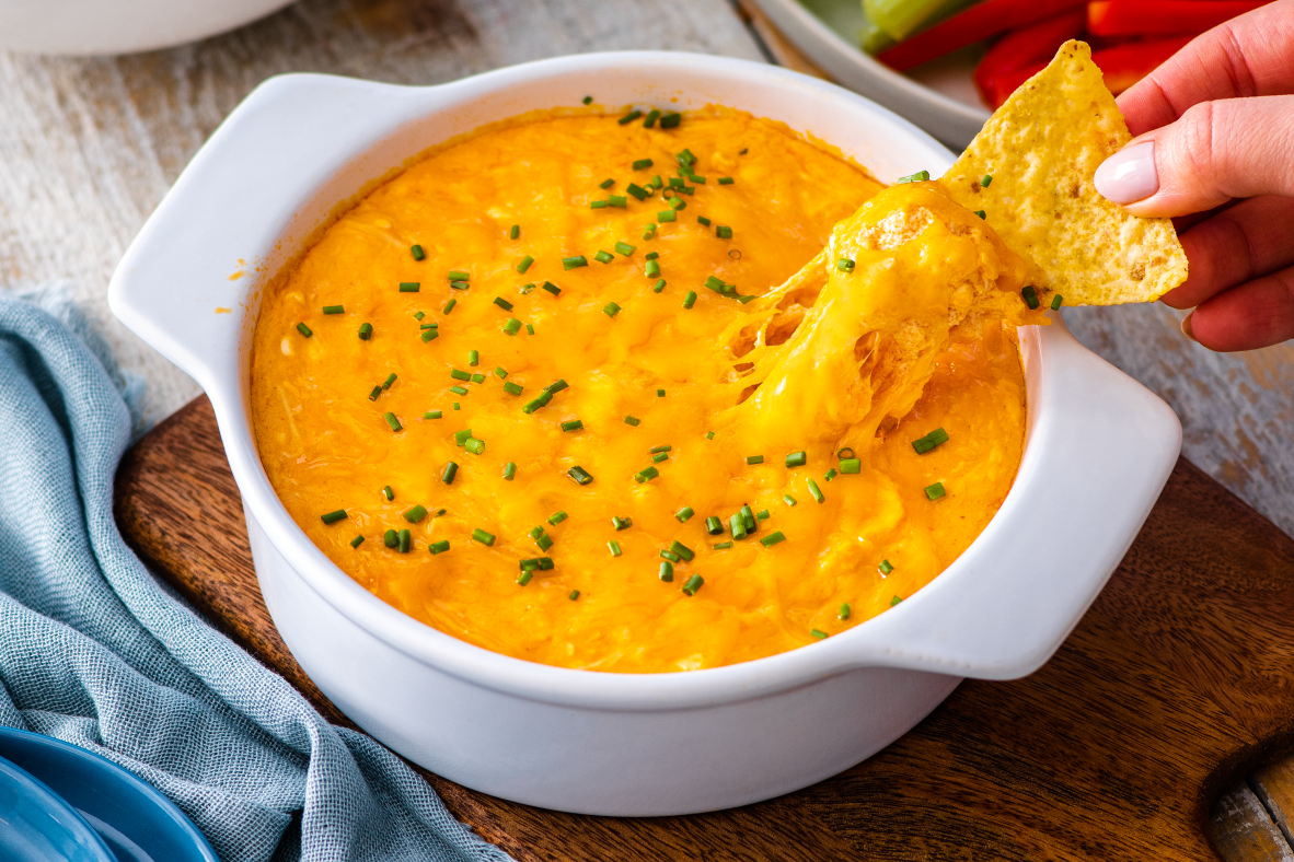 Cheesy Buffalo Chicken Dip  | Canadian Goodness