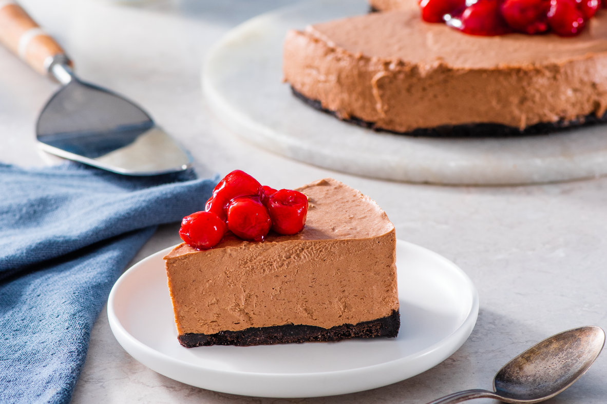 No-Bake Black Forest Cheesecake | Canadian Goodness