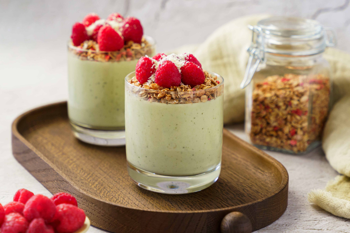 Matcha and White Chocolate Panna Cotta | Canadian Goodness