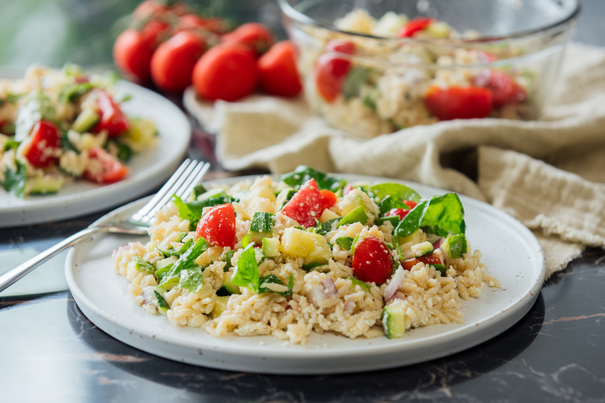 Ricotta and Lemon Orzo Salad | Canadian Goodness