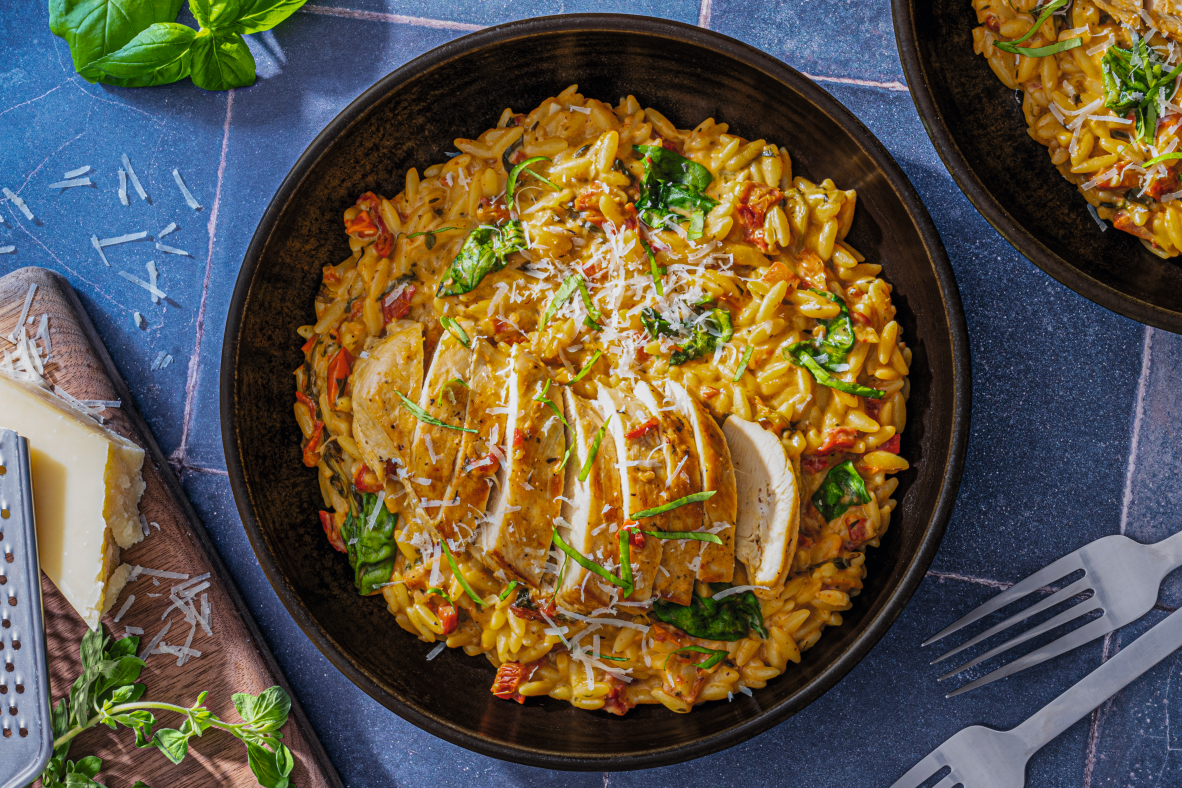 Creamy Chicken Orzo | Canadian Goodness