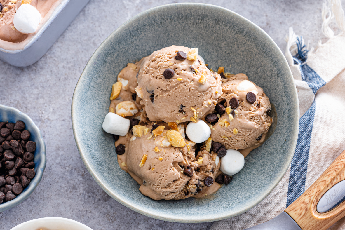 Ice Box Rocky Road Ice Cream | Canadian Goodness