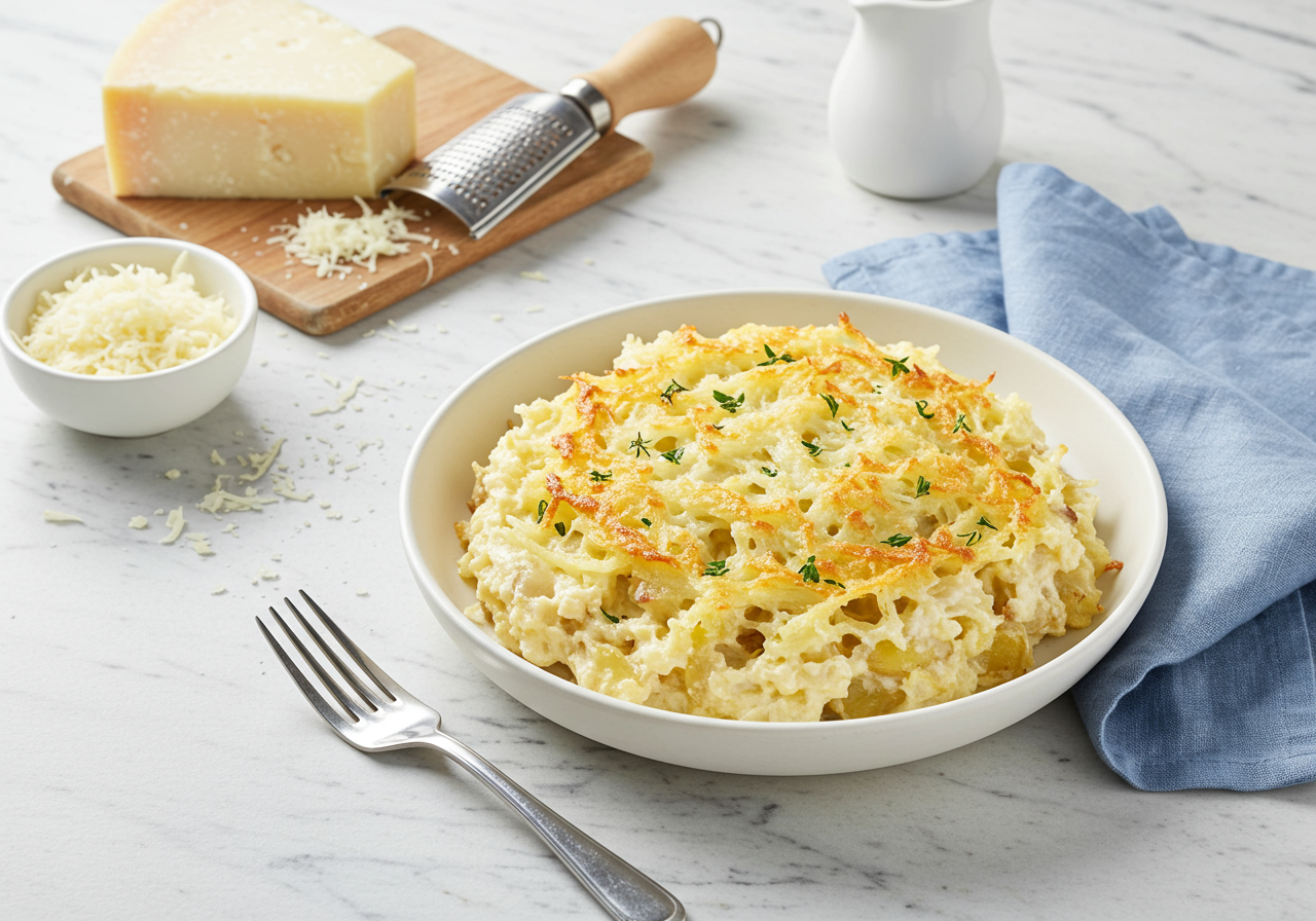 Grated Potato and Cheese Casserole | Canadian Goodness