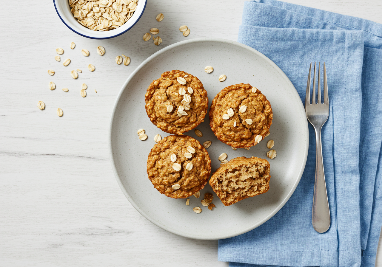 Banana Raisin Oat Bran Muffins | Canadian Goodness