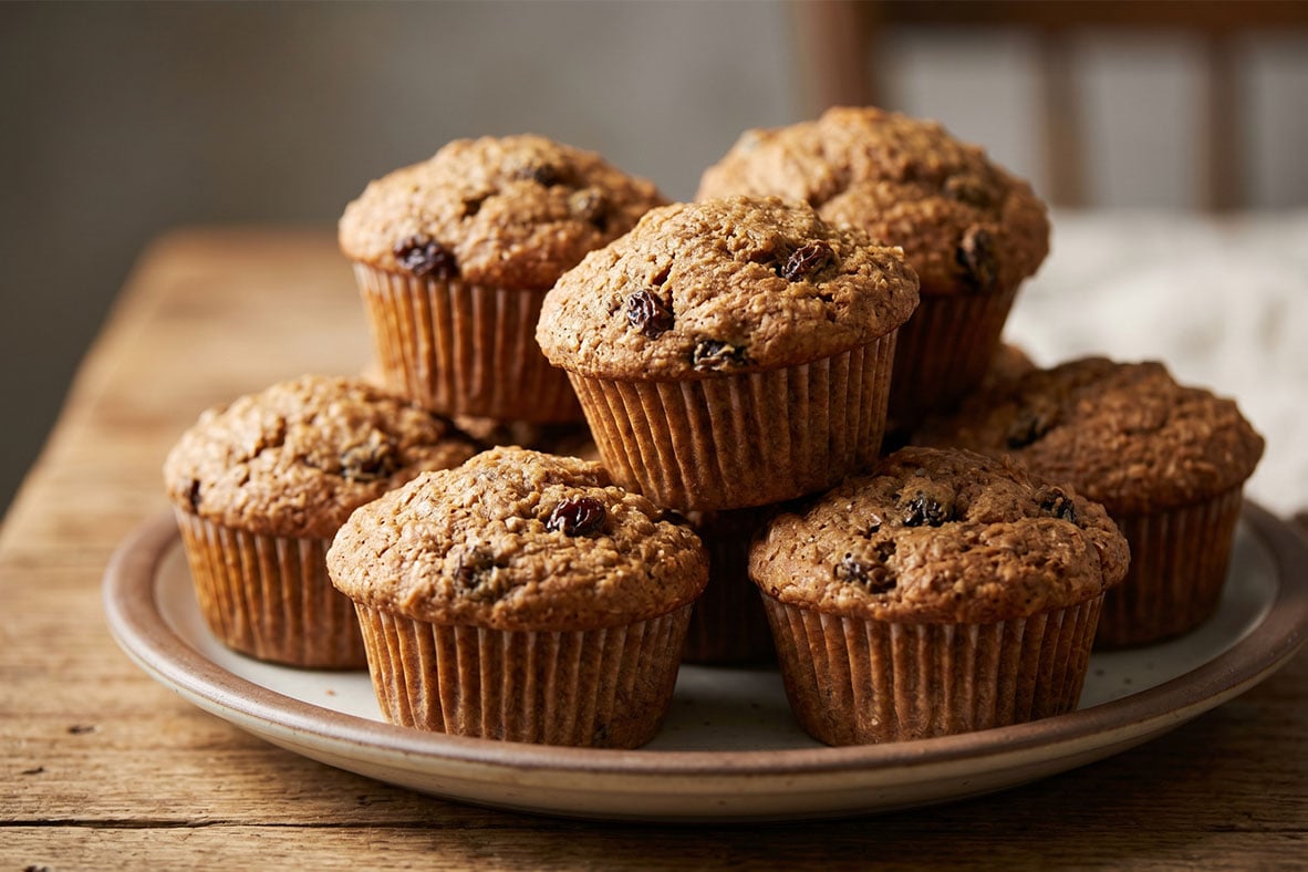Applesauce Spice Bran Muffins | Canadian Goodness