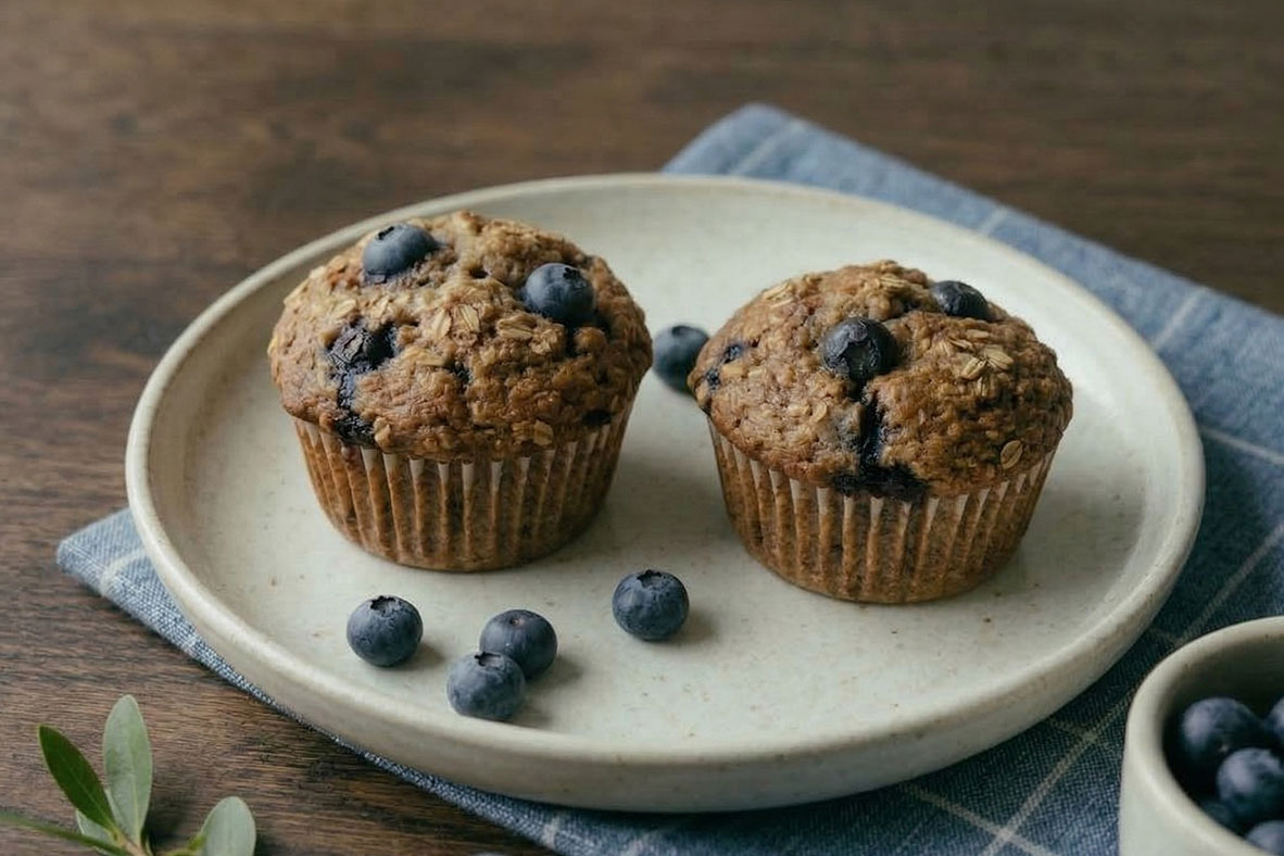 Delicious Blueberry Bran Muffins Recipe | Canadian Goodness