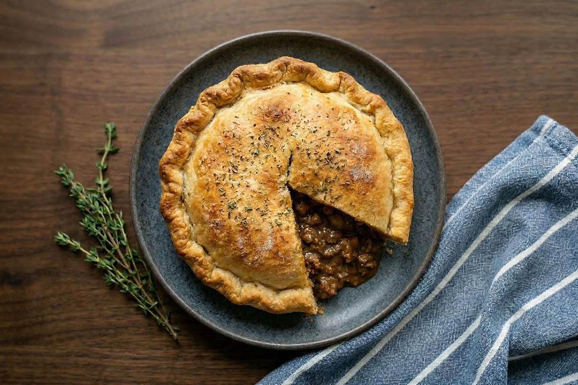 Country Style Meat Pie | Canadian Goodness