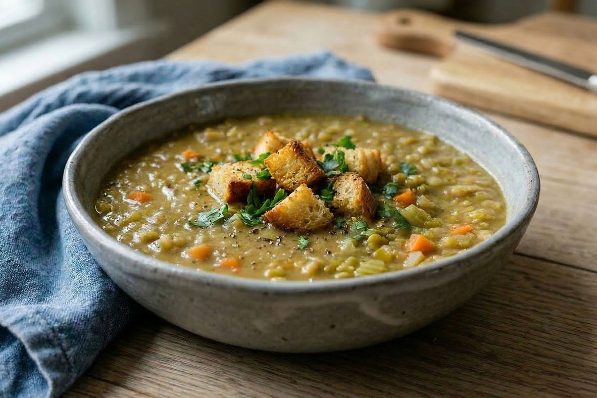 Easy Old Fashioned Split Pea Soup | Canadian Goodness