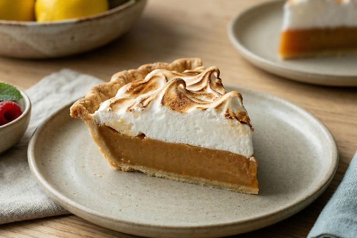Old Fashioned Butterscotch Meringue Pie | Canadian Goodness