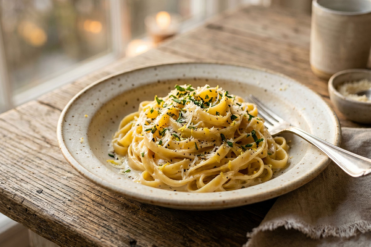 Pasta al Limone | Canadian Goodness