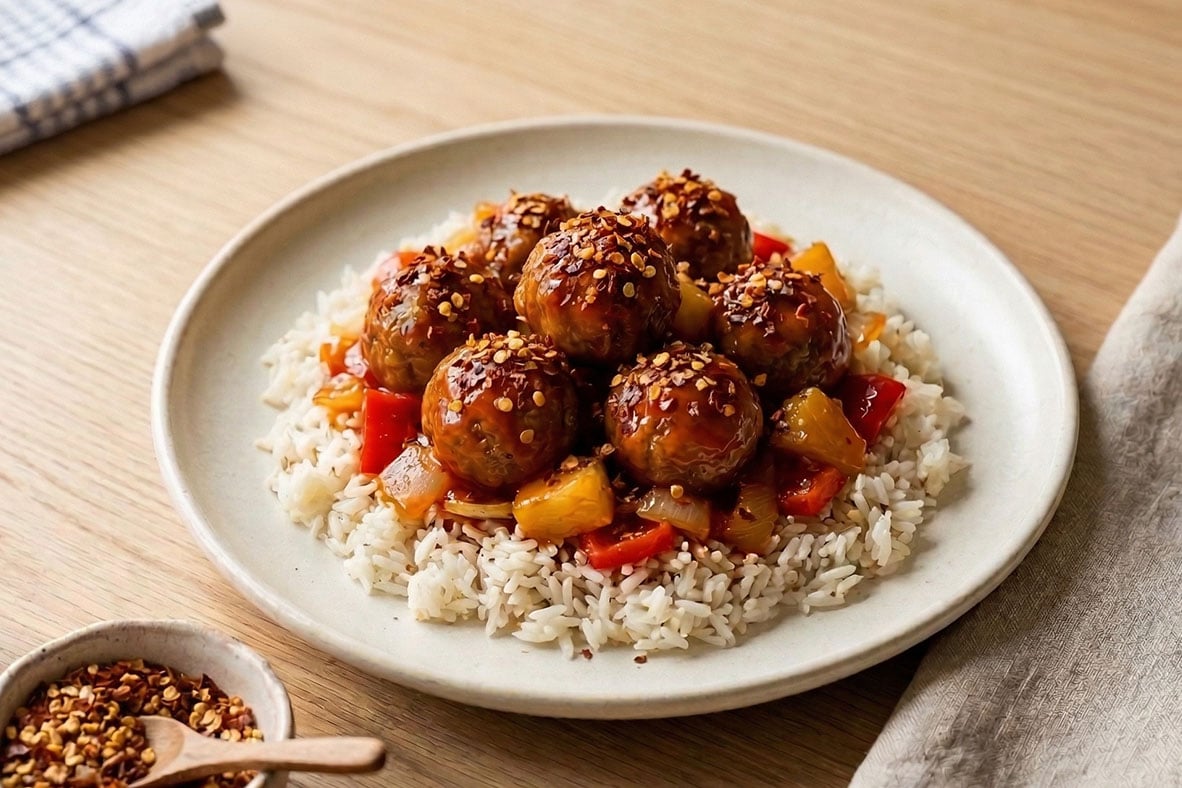 Sweet and Sour Meatballs | Canadian Goodness