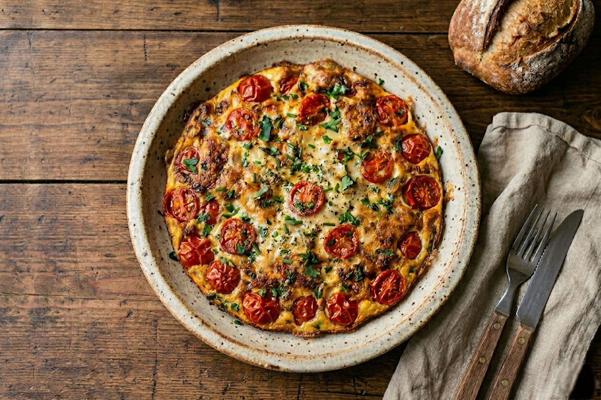 Tortilla Baked Eggs | Canadian Goodness