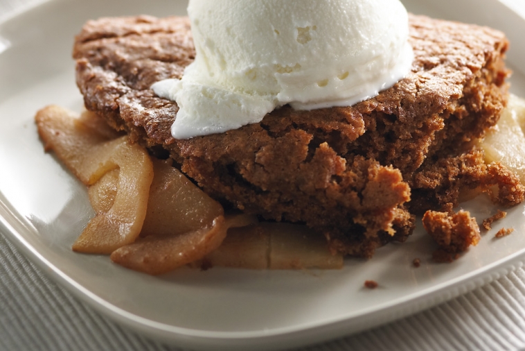 Apple Pear Gingerbread Cobbler | Canadian Goodness
