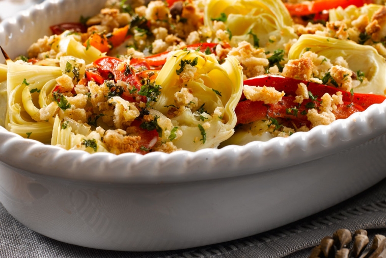 Artichoke Pepper Casserole | Canadian Goodness