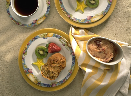 Banana Bran Muffins with Strawberry Butter | Canadian Goodness