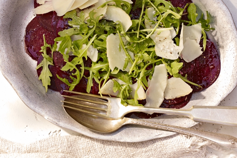 Beet Carpaccio with Parmesan | Canadian Goodness