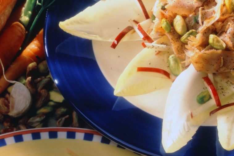 Belgian Smoked Turkey Salad with Pistachio and Apples | Canadian Goodness