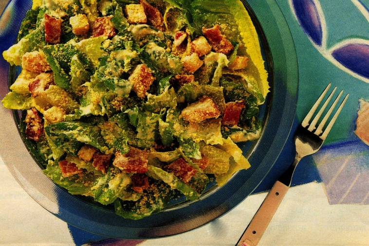 Caesar Salad with Creamy Garlic Dressing | Canadian Goodness
