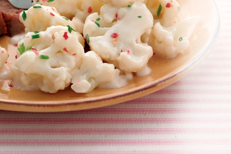 Cauliflower with Zesty Cheese Sauce (Cooking Club Size) | Canadian Goodness