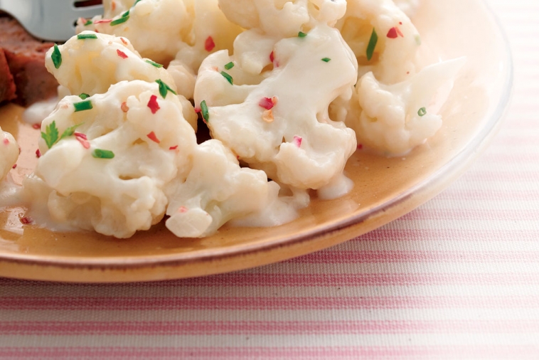 Cauliflower with Zesty Cheese Sauce | Canadian Goodness