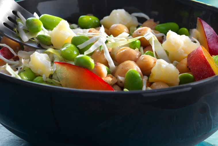 Cheddar Chickpea Slaw | Canadian Goodness
