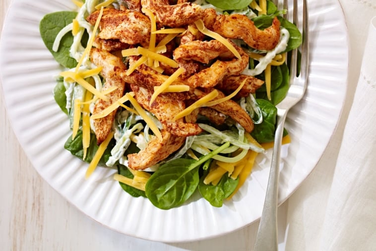 Chicken, Cheddar and cucumber remoulade salad | Canadian Goodness