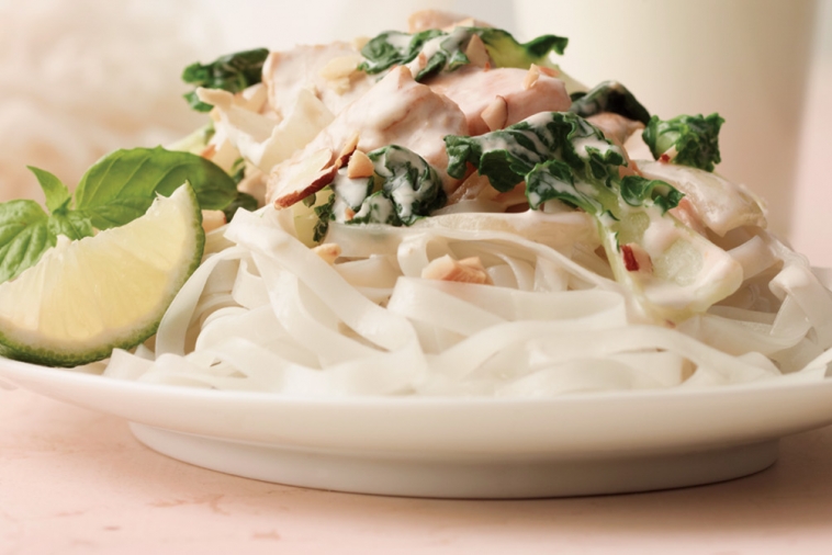 Chicken & Greens Stir-Fry with Almonds | Canadian Goodness