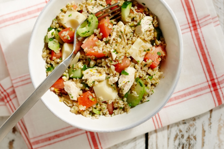 Chicken, Swiss & Vegetable Bulgur Salad | Canadian Goodness