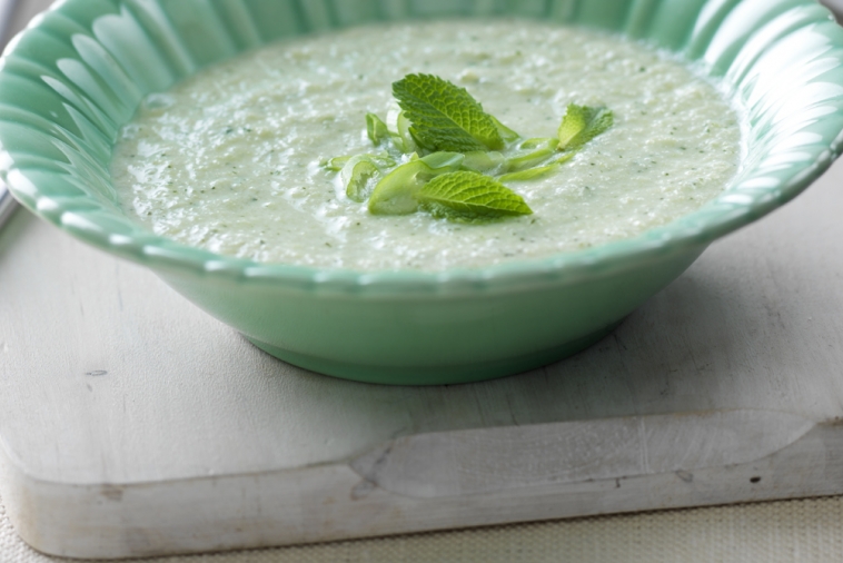 Chilled Cucumber, Apple and Mint Soup | Canadian Goodness
