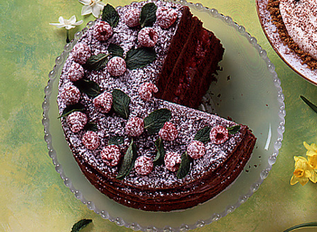 Chocolate Raspberry Truffle Cake | Canadian Goodness