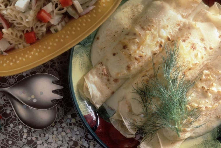 Crab and Mozzarella Crepes | Canadian Goodness