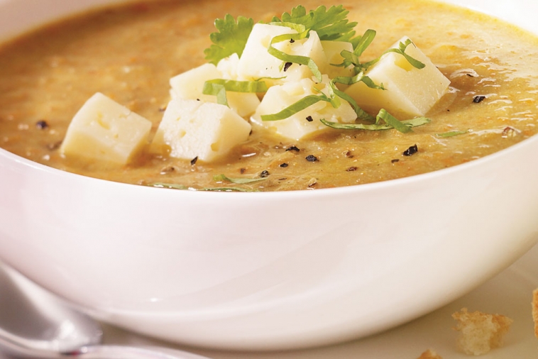 Curried Lentil soup with Havarti (Cooking Club Size) | Canadian Goodness