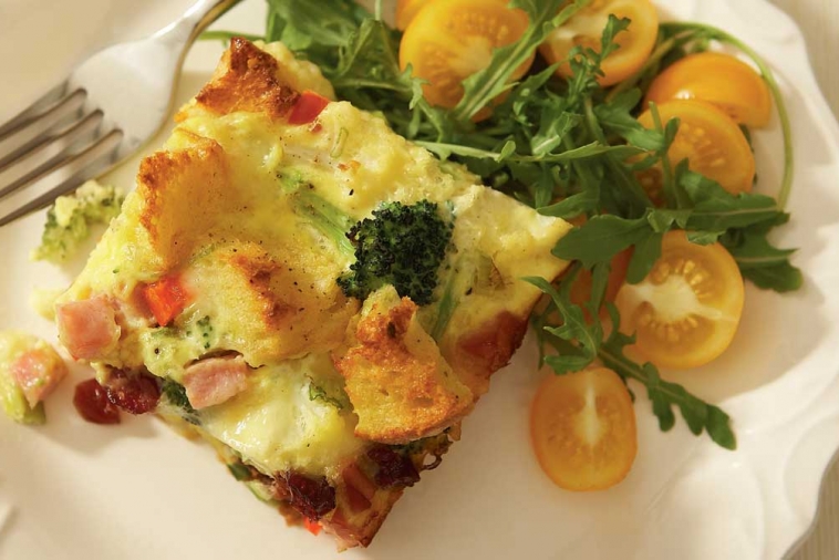Festive Mozzarella strata | Canadian Goodness