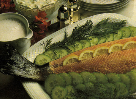 Fresh Salmon with Dill and Egg Sauce | Canadian Goodness