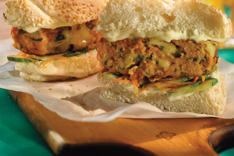 Gouda Salmon Burger | Canadian Goodness