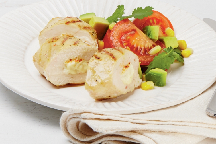 Grilled chicken breast with Mexican-style stuffing | Canadian Goodness