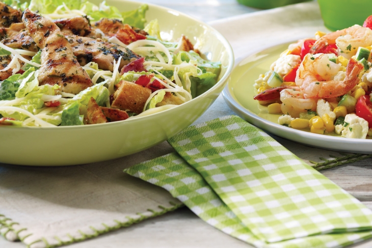 Grilled chicken Caesar salad with Gouda | Canadian Goodness